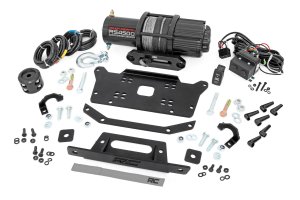 Honda Talon 1000XS-4 Winch Mount - Rough Country - RS4500S - Black - 2023+